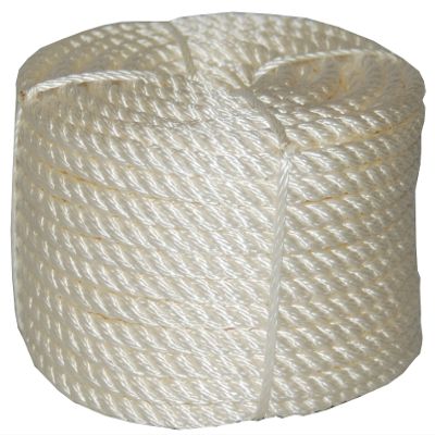 T.W Evans Cordage Co. 32-002 3/8-Inch by 50-Feet Twisted Nylon Rope Coilette