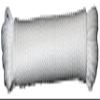 T.W Evans Cordage Co. 44-128 3/8-Inch Solid Braid Nylon Rope 100-Feet Hank view 1