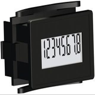 REDINGTON COUNTERS Electronic Timer, Model 63, 8 Digit, Manual Reset, 3 Vdc to 30 Vdc, Black