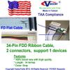 10 PCS/Pack, FD/Floppy Cable, 3.5" Disk Drive Ribbon Cable,22 Inches, 1 Device view 1