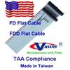 10 PCS/Pack, FD/Floppy Cable, 3.5" Disk Drive Ribbon Cable,22 Inches, 1 Device view 2