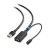 Cable Matters Active USB Extension Cable 32.8 ft / 10m (USB 3.0 Extension Cable Male to Female) with Signal Booster for Hard Drive, Webcam and More view 1