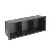 Lowell MH4-CD Rack CD Media Holder; Holds Up to 42 Standard Jewel Cases; 16-Gauge Certified U.S. Steel; Durable Black Powder Epoxy Finish; 7.00 H (4U) x 19 W x 5.40 D Inches view 1