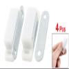 uxcell 4 Pcs Plastic Case Metal Plate Cupboard Door Magnetic Catch 1.8" view 2