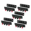 uxcell 10Pcs PCB Mount 1 Row Vertical 4 Position 4 Pin Speaker Terminal Connector view 1