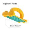 MICROJIG GRR-RIP-BLOCK Smart Push Block for Routers, Jointers, Band and Table Saws, Woodworking Tool, Extreme Grip, GB-1, Yellow/Green view 2