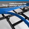 ICC Cable Runway Tee Junction Splice Kit 2-Pack | Steel, Black Powder Coat, 90 Runway Branching view 2