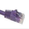 12ft Cat 5E Unshielded (UTP) Ethernet Network Cable - Purple view 2
