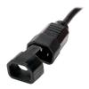 Tripp Lite PLC13BK PDU Plug Lock Connector C14 Power Cord to C13 Outlet - 100 Pack, Black view 3