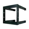8U Open Wall Mount Frame Rack - Adjustable Depth 18"-30" view 1