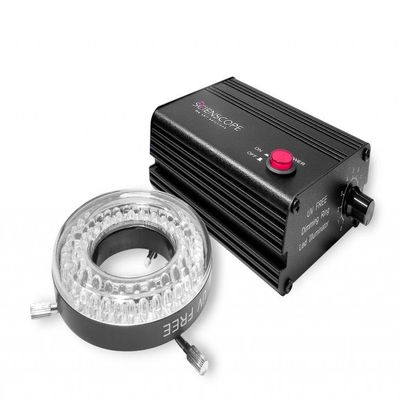 Basic 2.3" LED Ring Light with Separate Adjustable Power Supply.