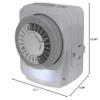 Prime Wire & Cable TNINL2412 1-Outlet 24 Hour Electro Mechanical Timer with Nightlight view 4