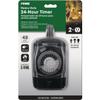 Prime Wire & Cable TNO24111 2-Outlet Pigtail with 24 Hour Electro Mechanical Timer view 3