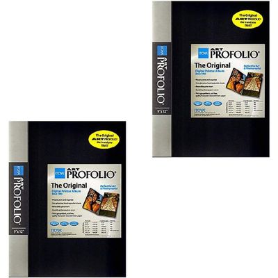 Itoya Art Profolio Storage/Display Book 9 in. x 12 in. 24 [Pack of 2 ]