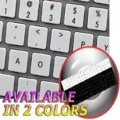 4Keyboard MAC NS Dvorak Non-Transparent Keyboard Stickers White Background for Desktop, Laptop and Notebook
