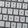 4Keyboard MAC NS Dvorak Non-Transparent Keyboard Stickers White Background for Desktop, Laptop and Notebook view 4