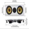 Acoustic Audio HD-6c Flush Mount Speakers Dual 6.5" Woofers in Wall 6 Pack view 2