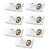 Acoustic Audio HD-6c Flush Mount Speakers Dual 6.5" Woofers in Wall 7 Pack view 1