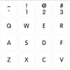 4Keyboard MAC NS English Non-Transparent Keyboard Stickers White Background for Desktop, Laptop and Notebook view 1