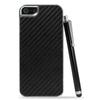Deluxe Black Carbon Fiber Clip On Hard Back Case Cover For New iPhone 5 view 1