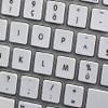 4Keyboard MAC NS French AZERTY Non-Transparent Keyboard Decals White Background for Desktop, Laptop and Notebook view 4