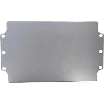 Altech Corp. 155-012, Plate, Mounting; Cast Aluminum, Al Si 12; Polyurethane; Silver Gray, RAL 7001