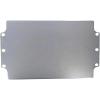 Altech Corp. 155-012, Plate, Mounting; Cast Aluminum, Al Si 12; Polyurethane; Silver Gray, RAL 7001 view 1