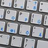 4Keyboard MAC NS German - English Non-Transparent Keyboard Stickers White Background for Desktop, Laptop and Notebook view 1