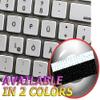 4Keyboard MAC NS German Non-Transparent Keyboard Stickers White Background for Desktop, Laptop and Notebook view 1