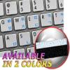 APPLE NS KOREAN - ENGLISH NON-TRANSPARENT KEYBOARD LABELS WHITE BACKGROUND FOR DESKTOP, LAPTOP AND NOTEBOOK view 1