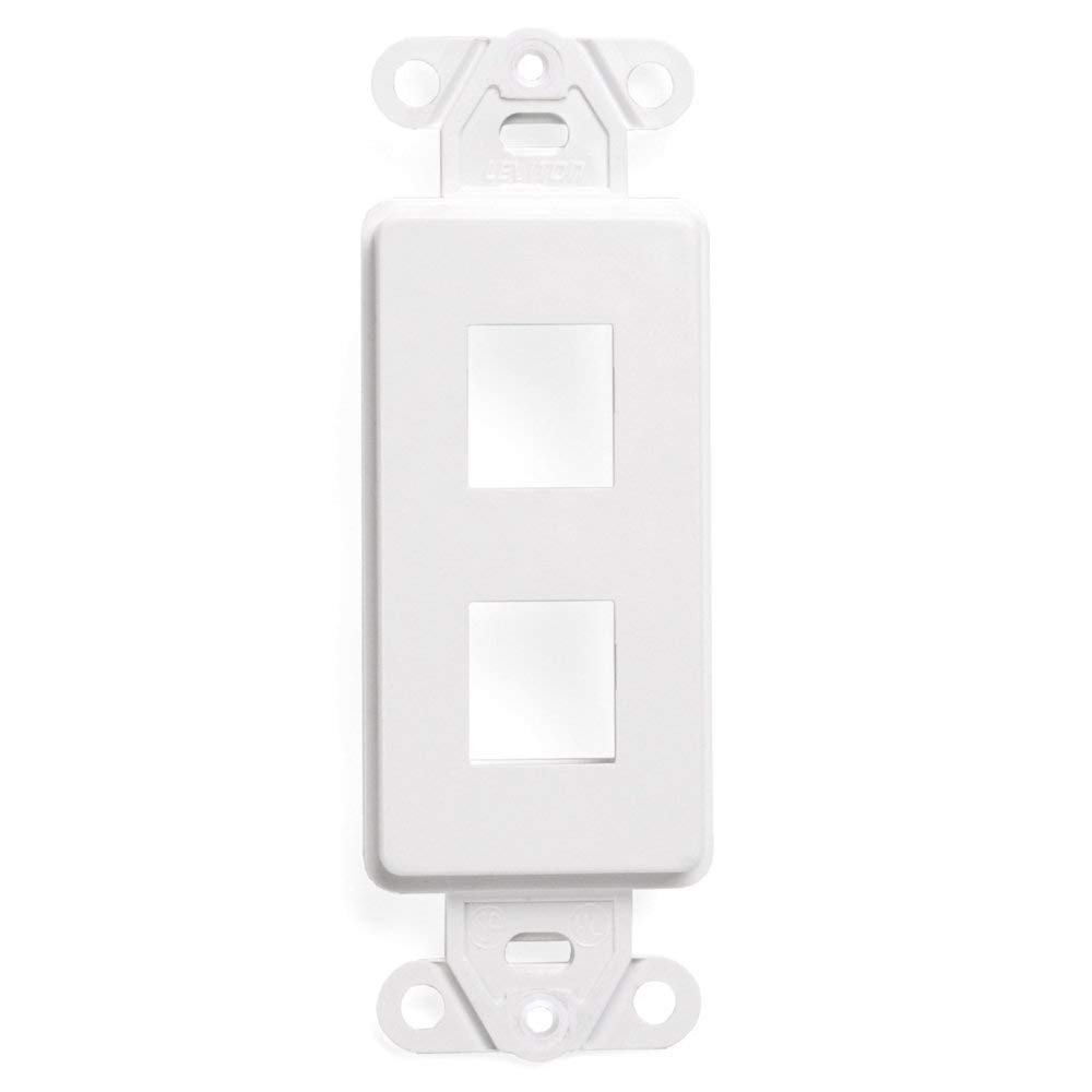 Leviton 41642-W QUICKPORT D CORA Platform (2-Port; White)