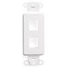 Leviton 41642-W QUICKPORT D CORA Platform (2-Port; White) view 1