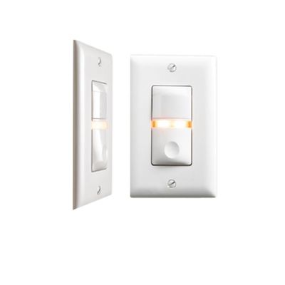 Wattstopper CS-50-W Residential PIR Vacancy Motion Sensor Switch, 120V, White