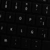 APPLE NS SPANISH NON-TRANSPARENT KEYBOARD LABELS BLACK BACKGROUND FOR DESKTOP, LAPTOP AND NOTEBOOK view 4