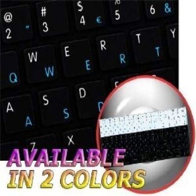 4Keyboard MAC NS Swedish/Finnish - English Non-Transparent Keyboard Stickers Black Background for Desktop, Laptop and Notebook