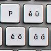 4Keyboard MAC NS Swiss Non-Transparent Keyboard Stickers White Background for Desktop, Laptop and Notebook view 1