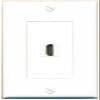 RiteAV - 1 Port HDMI 2.0 Decorative Wall Plate (White) view 1