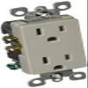Leviton R54-5325-Gs 15a 125v Gray Decora Duplex Receptacle view 1