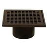 Jones Stephens D6094RB 4" Oil Rubbed Bronze Square Spud Strainer view 1