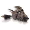 C2G 29803 1 TO 4 POWER CORD SPLITTER M/F 4X 5-15R TO 1X 5-15P view 1