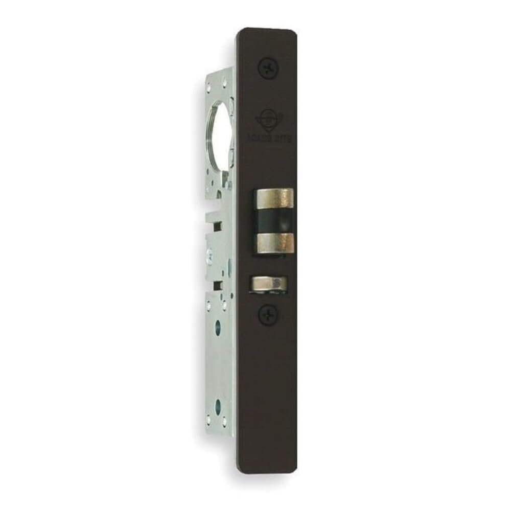 Adams Rite 4510-45-101-313 Standard Duty Deadlatch with 1-1/2" Backset and Flat Faceplate. LH or RHR with a 4-5/8" Strike. 313 Dark Bronze Anodized Finish.