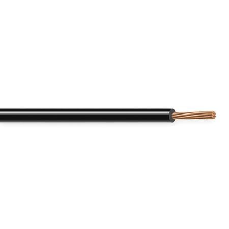 Hookup Wire, 18 Awg, 6 Amps, Black, 500 Ft.