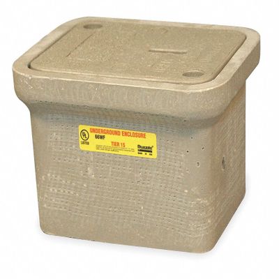 Quazite Underground Enclosure, 15, 000 Lb, 8-1/2"L
