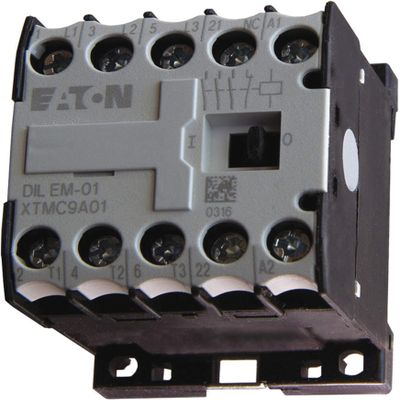Eaton XTMC9A01B IEC Mini Magnetic Contactr,240VAC,9A,1NC