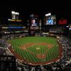 Artsy Canvas Citi Field at Night 36" x 24" Fabric Wall Sticker view 1