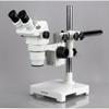 AmScope ZM-3BX-FOR Professional Binocular Stereo Zoom Microscope, EW10x Eyepieces, 3.35X-45X Magnification, 0.67X-4.5X Zoom Objective, Fiber-Optic Ring Light, Single-Arm Boom Stand, 110V-120V, Includes 0.5X Barlow Lens view 2