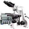 AmScope B690A-PCT200INF-PL Siedentopf Binocular Compound Microscope, 40X-1500X Brightfield Magnification, 100X-1500X Turret-Mounted Phase-Contrast Illumination, WH10x and WH15x Super-Widefield Eyepieces, Infinity Plan Objectives, Kohler Condenser, Do view 1