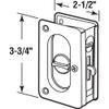 Prime-Line N 7367 Pocket Door Privacy Lock with Pull - Replace Old or Damaged Pocket Door Locks Quickly and Easily  Satin Nickel, 3-3/4 (Single Pack) view 2