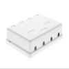 Networx 4-Port Ethernet Keystone Jack Surface Mount Box, Unloaded, White view 2
