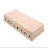 Networx 8-Port Ethernet Keystone Jack Surface Mount Box, Unloaded, Ivory view 3